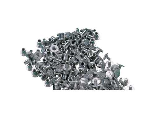 ALUMINIUM SCREW RIVETS / 6.4mm SHAFT LENGTH / SET OF 50