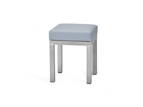 SQUARE PADDED PODIATRY STOOL / GREY