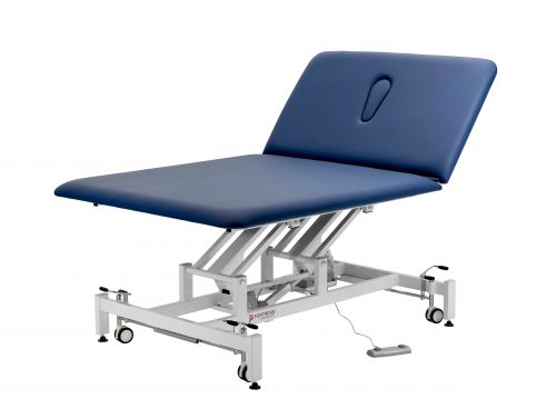 FORTRESS PARAMOUNT BOBATH NEUROLOGICAL 2-SECTION 1.2M / WHITE FRAME / NAVY UPHOLSTERY