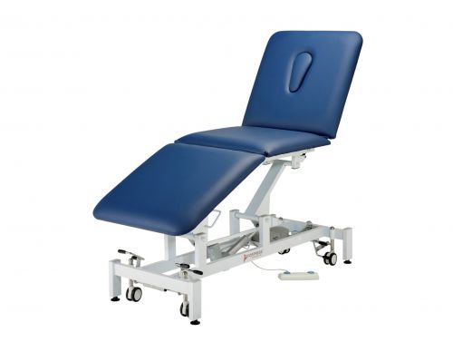 FORTRESS PARAMOUNT 3 SECTION / WHITE FRAME / NAVY UPHOLSTERY