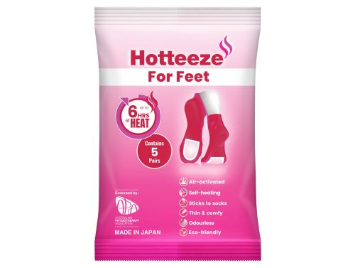 HOTTEEZE FOR FEET / 9.6 x 7cm / 5 PAIRS