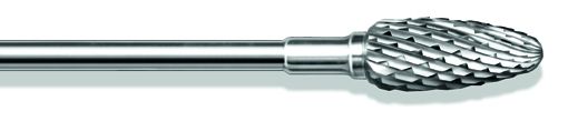 BUSCH CARBIDE MILLS MEDIUM X-TOOTHING / 6.0MM / FLAME SHAPE / EACH photo