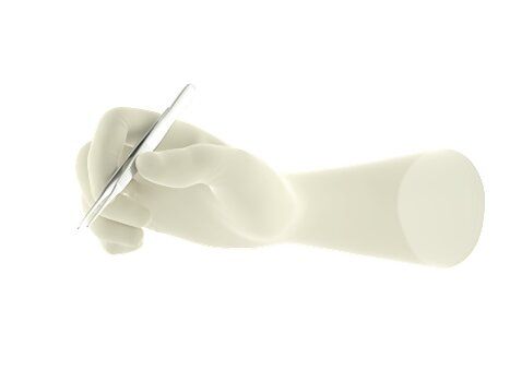 ANSELL GAMMEX LATEX POWDER-FREE SURGICAL GLOVES / SIZE 5.5 / BOX OF50 photo