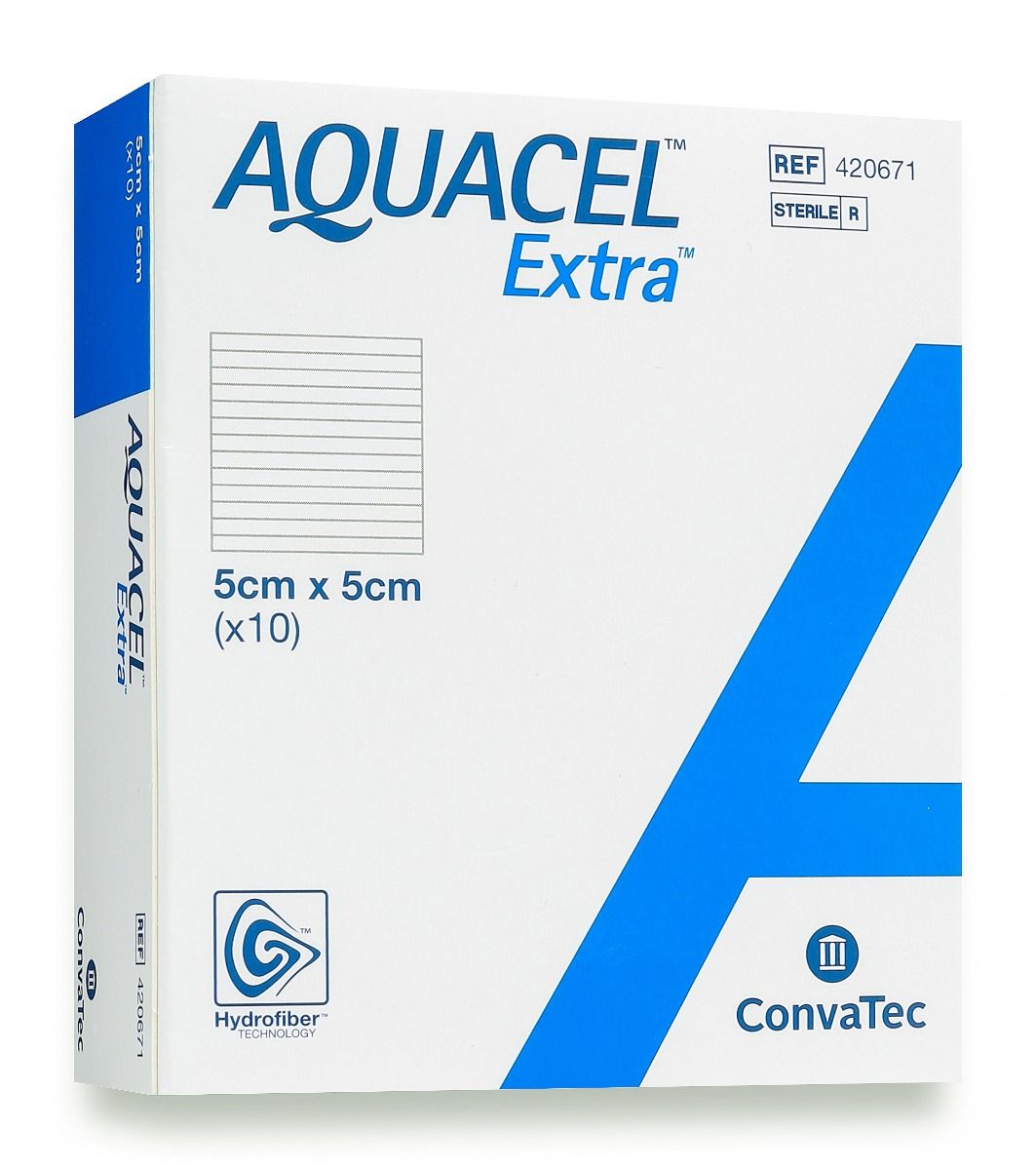 CONVATEC AQUACEL EXTRA HYDROFIBER DRESSING WITH STRENGTHENING FIBRES photo