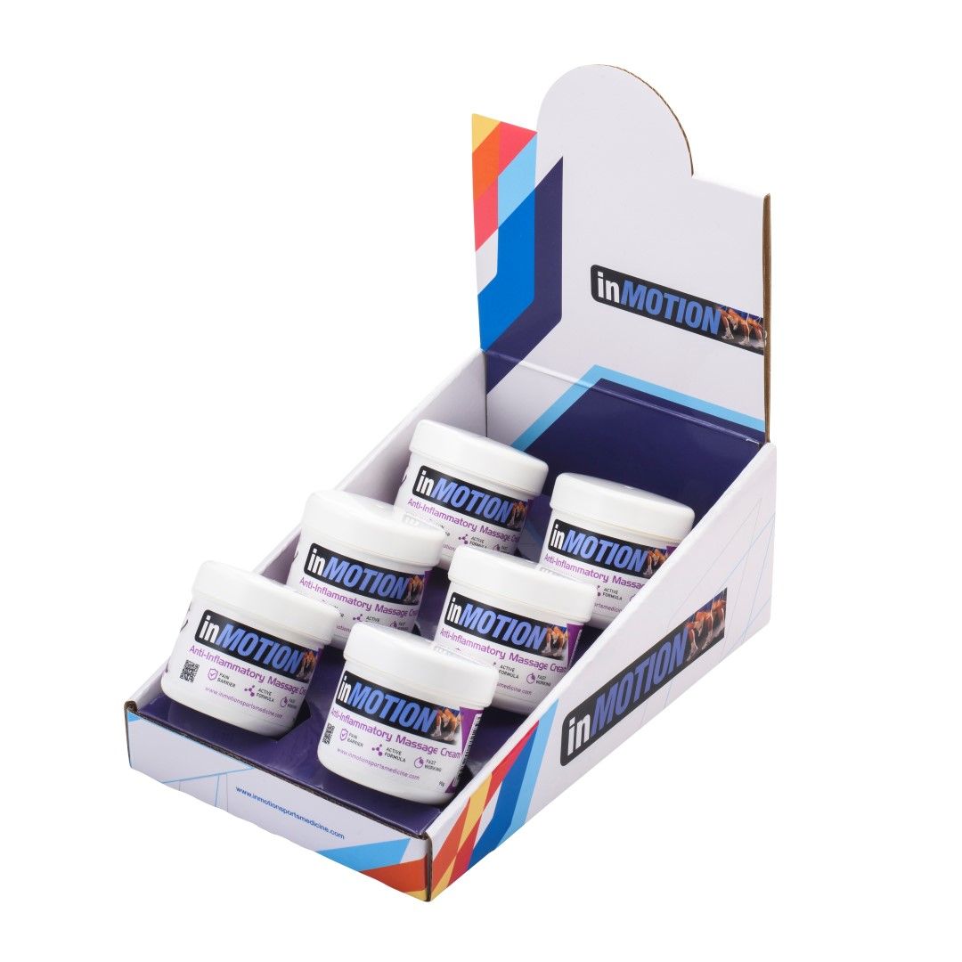 INMOTION MASSAGE CREAM RETAIL DISPLAY STAND photo
