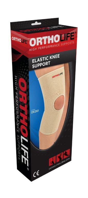 ORTHOLIFE ELASTIC KNEE BRACE WITH PATELLA OPENING photo