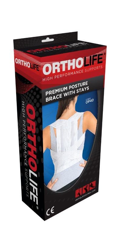 ORTHOLIFE PREMIUM POSTURE BRACE WITH STAYS photo