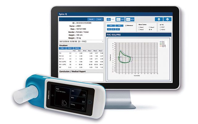 BOST VITALFLOW DELUXE PORTABLE SPIROMETER / INCLUDING 3X DISPOSABLE MOUTHPIECES photo