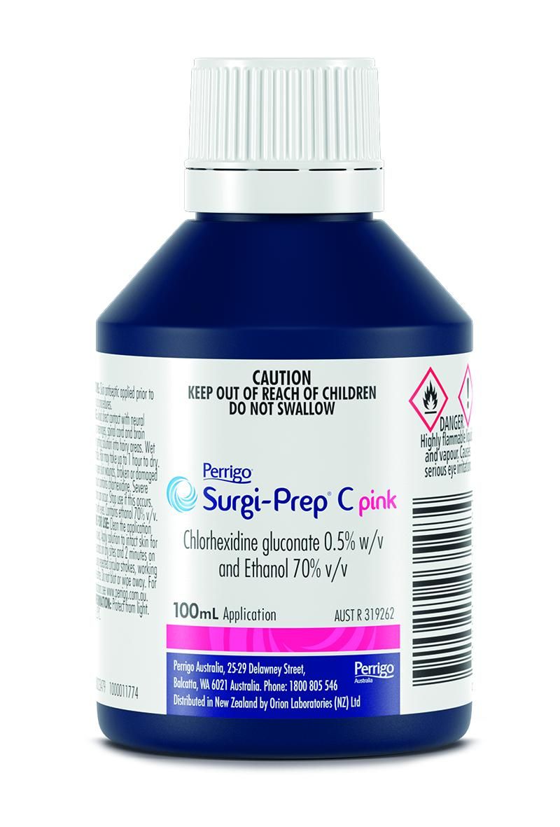 SURGI-PREP C PINK CHLORHEXIDINE 0.5% AND ETHANOL 70%  photo