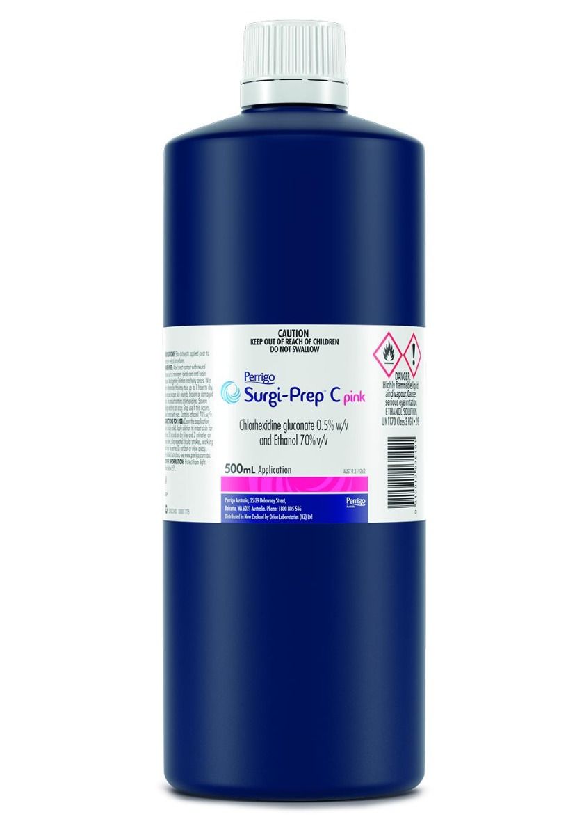 SURGI-PREP C PINK CHLORHEXIDINE 0.5% AND ETHANOL 70%  photo