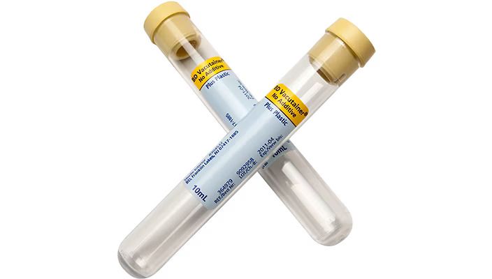 BD VACUTAINER PLUS PLASTIC ROUND BOTTOM TUBE FOR URINALYSIS / BEIGE / 16x100MM / 11ML / BOX OF 100 photo