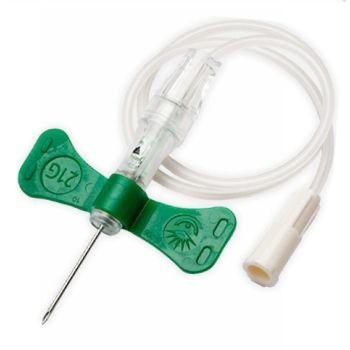 VACUTAINER PUSH BUTTON / 21G 19mm / 12 Luer Green / BOX 50 photo