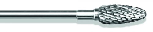 BUSCH CARBIDE MILLS MEDIUM X-TOOTHING / 6.0MM / FLAME SHAPE / EACH