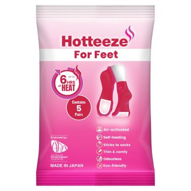HOTTEEZE FOR FEET / 9.6 x 7cm / 5 PAIRS