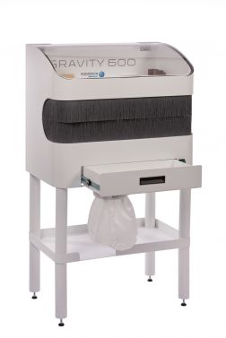 PULIDORA GRAVITY 601 POLISHER COMPLETE WITH SHELF AND 2 SETS OF LEGS