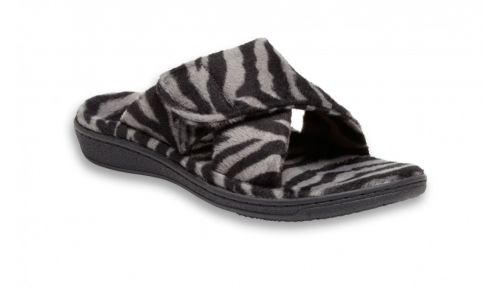 VIONIC RELAX SLIPPER - DARK ZEBRA - WOMENS