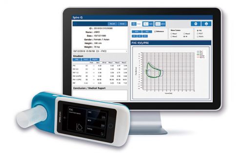 BOST VITALFLOW DELUXE PORTABLE SPIROMETER / INCLUDING 3X DISPOSABLE MOUTHPIECES