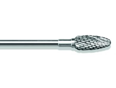 BUSCH CARBIDE MILLS MEDIUM X-TOOTHING / 6.0MM / FLAME SHAPE / EACH
