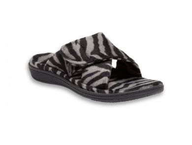 VIONIC RELAX SLIPPER - DARK ZEBRA - WOMENS